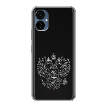 Силиконовый чехол на Tecno Camon 19 Neo с принтом Герб России