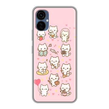Силиконовый чехол на Tecno Camon 19 Neo с принтом Hello Kitty Хелоу Кити Силиконовый чехол на Tecno Camon 19 Neo с принтом Hello Kitty Хелоу Кити