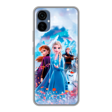 Силиконовый чехол на Tecno Camon 19 Neo с принтом Холодное сердце Frozen Силиконовый чехол на Tecno Camon 19 Neo с принтом Холодное сердце Frozen
