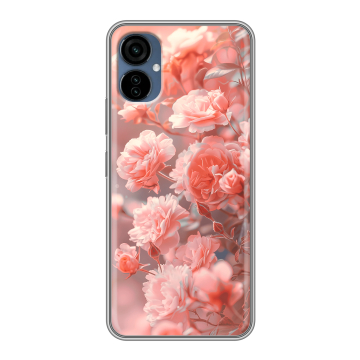 Силиконовый чехол на Tecno Camon 19 Neo с принтом Розы цветы Силиконовый чехол на Tecno Camon 19 Neo с принтом Розы цветы