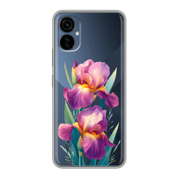Силиконовый чехол на Tecno Camon 19 Neo с принтом Цветы орхидеи
