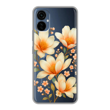 Силиконовый чехол на Tecno Camon 19 Neo с принтом Цветы