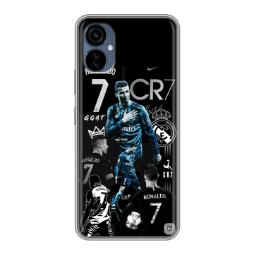 Силиконовый чехол на Tecno Camon 19 Neo с принтом Реал Роналдо