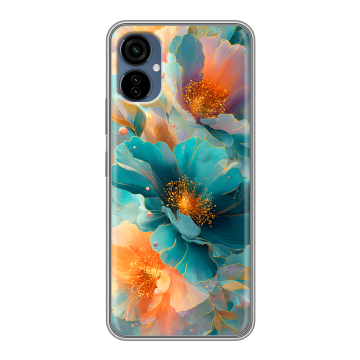 Силиконовый чехол на Tecno Camon 19 Neo с принтом Цветы