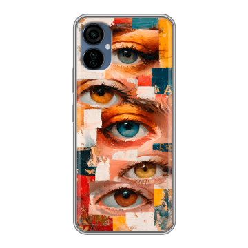 Силиконовый чехол на Tecno Camon 19 Neo с принтом Модный принт
