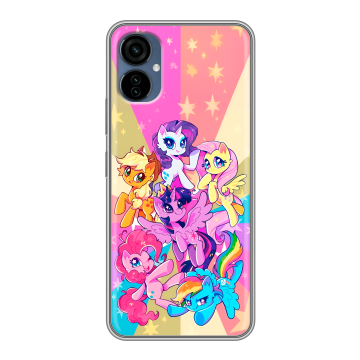 Силиконовый чехол на Tecno Camon 19 Neo с принтом My little pony Дружба чудо Силиконовый чехол на Tecno Camon 19 Neo с принтом My little pony Дружба чудо