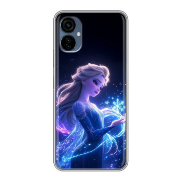 Силиконовый чехол на Tecno Camon 19 Neo с принтом Холодное сердце Frozen Силиконовый чехол на Tecno Camon 19 Neo с принтом Холодное сердце Frozen