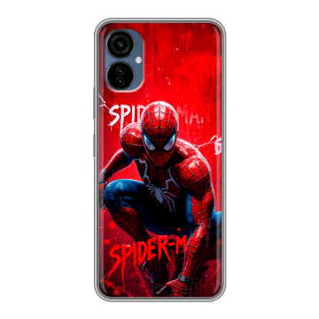 Силиконовый чехол на Tecno Camon 19 Neo с принтом Spiderman Человек паук