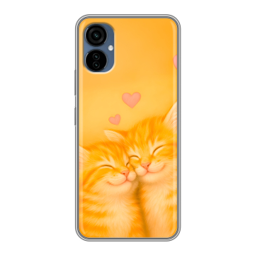 Силиконовый чехол на Tecno Camon 19 Neo с принтом Милые котята Силиконовый чехол на Tecno Camon 19 Neo с принтом Милые котята