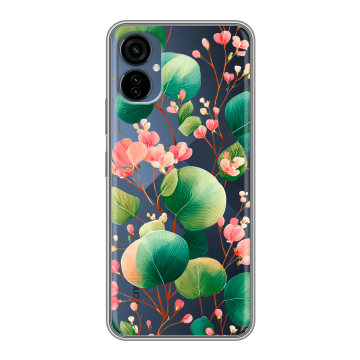 Силиконовый чехол на Tecno Camon 19 Neo с принтом женский