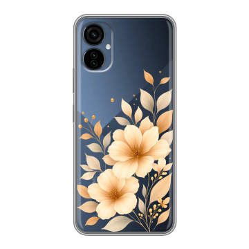 Силиконовый чехол на Tecno Camon 19 Neo с принтом для девушки