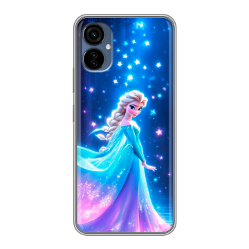 Силиконовый чехол на Tecno Camon 19 Neo с принтом Холодное сердце Frozen Силиконовый чехол на Tecno Camon 19 Neo с принтом Холодное сердце Frozen