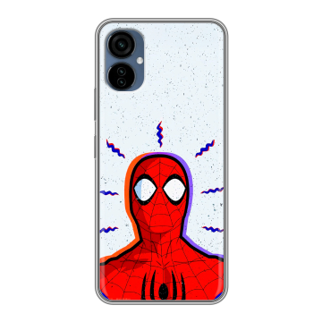Силиконовый чехол на Tecno Camon 19 Neo с принтом Spiderman Человек паук