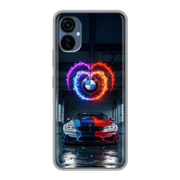 Силиконовый чехол на Tecno Camon 19 Neo с принтом BMW БМВ Силиконовый чехол на Tecno Camon 19 Neo с принтом BMW БМВ
