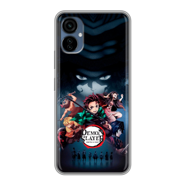 Силиконовый чехол на Tecno Camon 19 Neo с принтом Demon Slayer Клинок рассекающий демонов