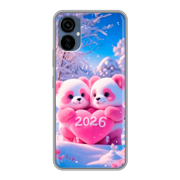 Силиконовый чехол на Tecno Camon 19 Neo с принтом Новый год