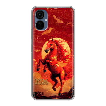 Силиконовый чехол на Tecno Camon 19 Neo с принтом Новый год