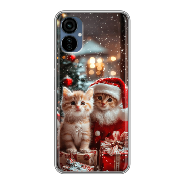 Силиконовый чехол на Tecno Camon 19 Neo с принтом Новый год