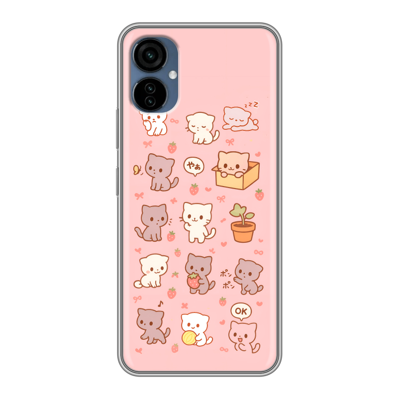 Силиконовый чехол на Tecno Camon 19 Neo с принтом Hello Kitty Хелоу Кити Силиконовый чехол на Tecno Camon 19 Neo с принтом Hello Kitty Хелоу Кити