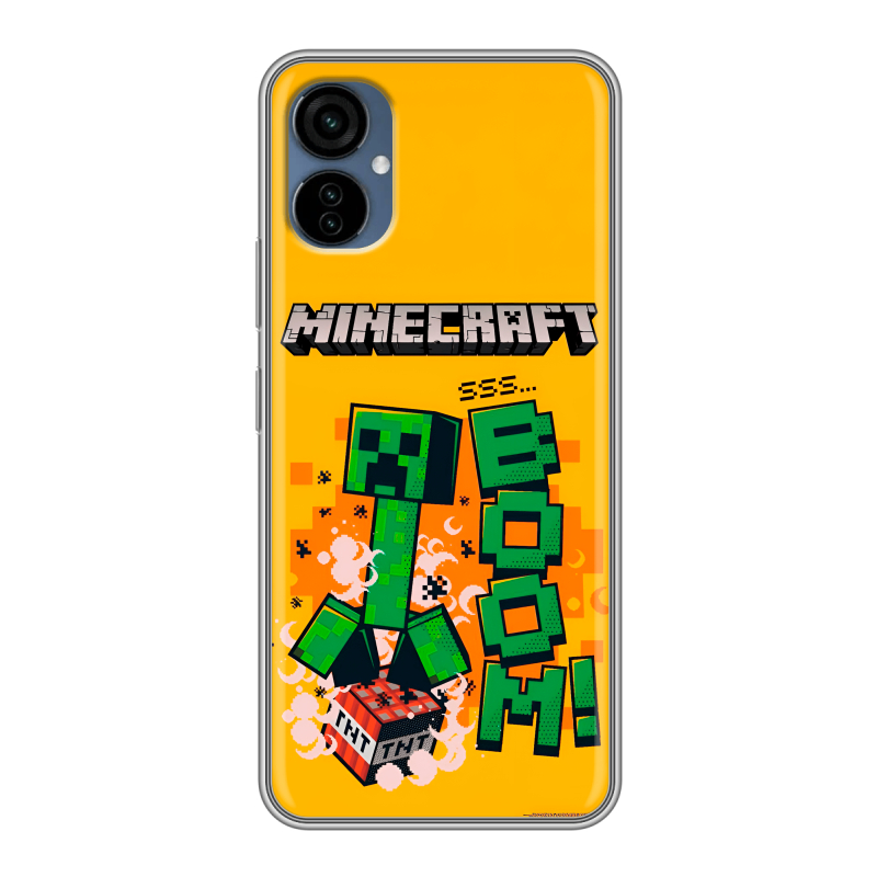 Силиконовый чехол на Tecno Camon 19 Neo с принтом Майнкрафт Minecraft Силиконовый чехол на Tecno Camon 19 Neo с принтом Майнкрафт Minecraft