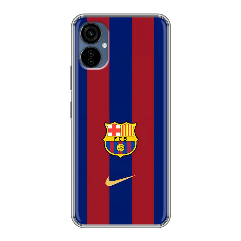 Силиконовый противоударный чехол на Tecno Camon 19 Neo с принтом Барселона Barcelona Силиконовый противоударный чехол на Tecno Camon 19 Neo с принтом Барселона Barcelona