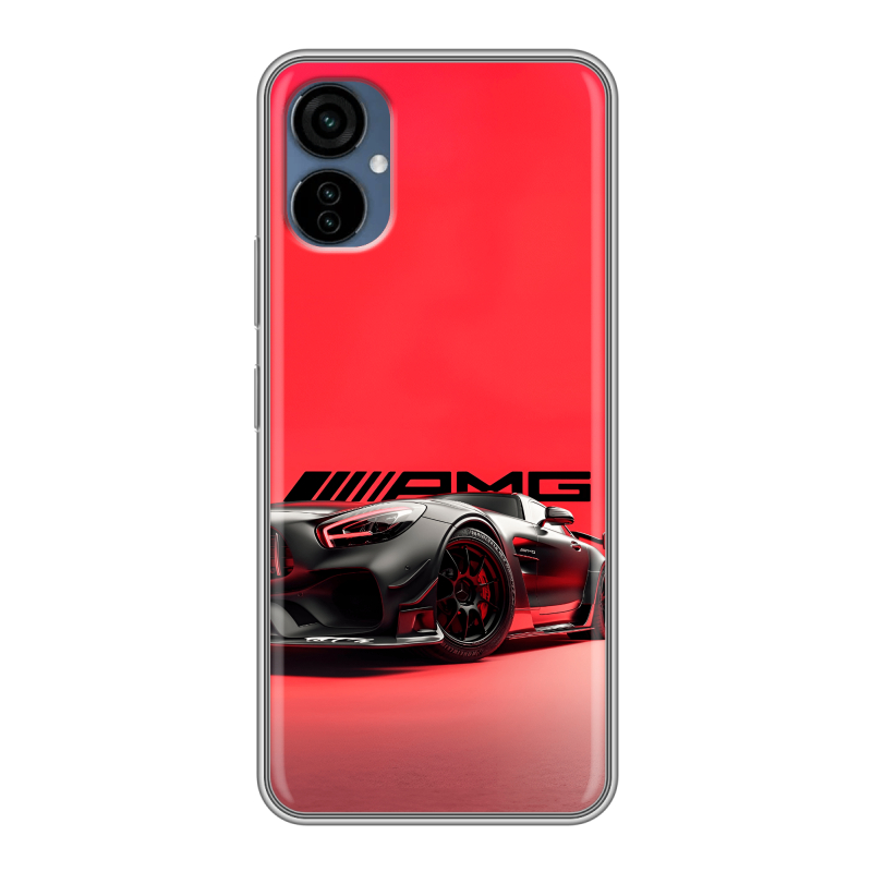 Силиконовый чехол на Tecno Camon 19 Neo с принтом Мерседес Mercedes AMG Силиконовый чехол на Tecno Camon 19 Neo с принтом Мерседес Mercedes AMG