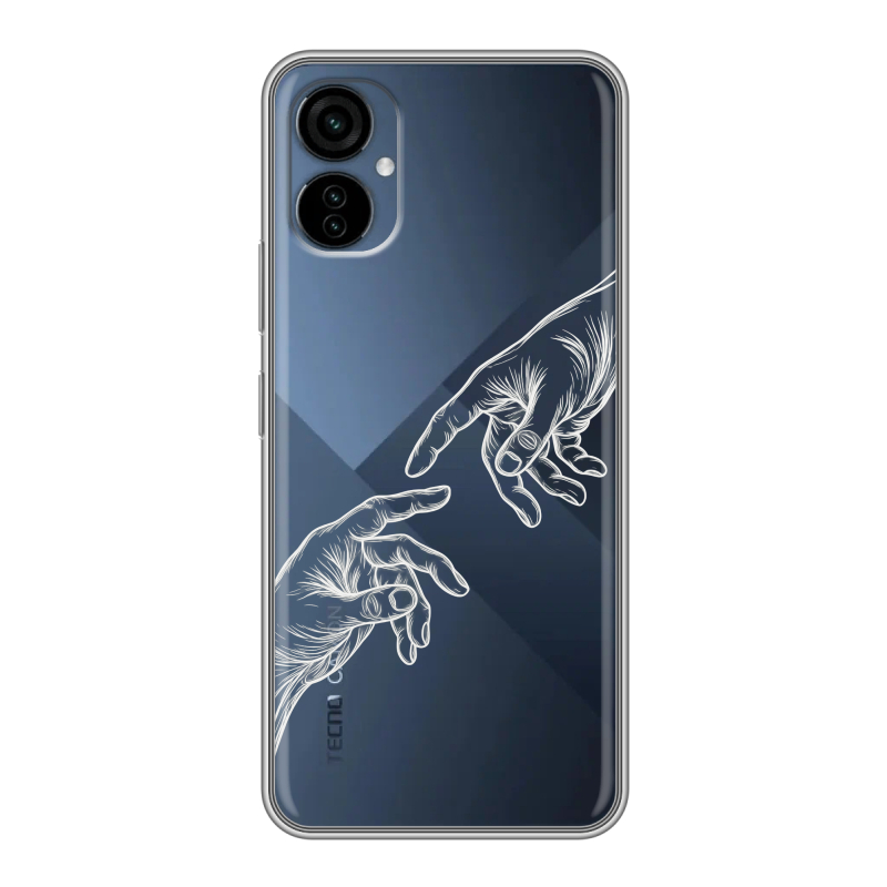 Силиконовый чехол на Tecno Camon 19 Neo с принтом Сотворение мира Силиконовый чехол на Tecno Camon 19 Neo с принтом Сотворение мира