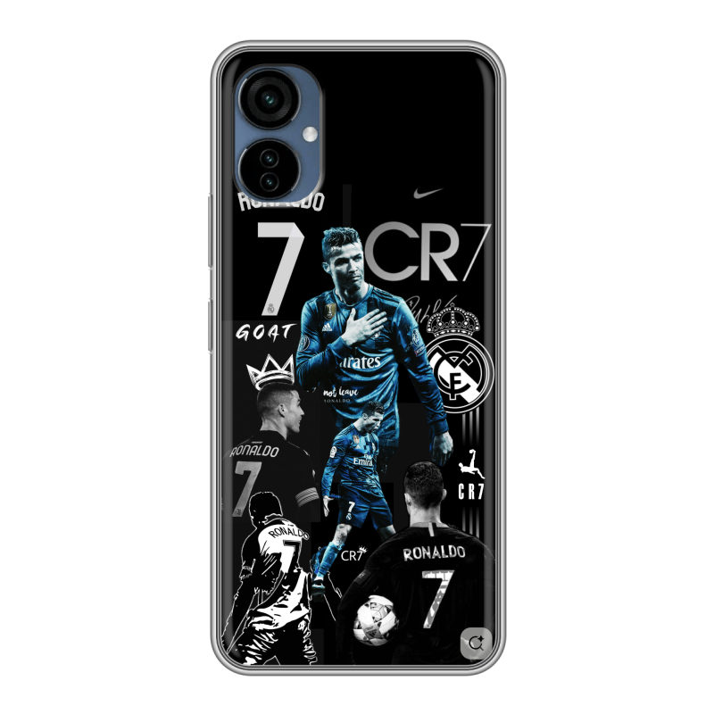 Силиконовый чехол на Tecno Camon 19 Neo с принтом Реал Роналдо Силиконовый чехол на Tecno Camon 19 Neo с принтом Реал Роналдо
