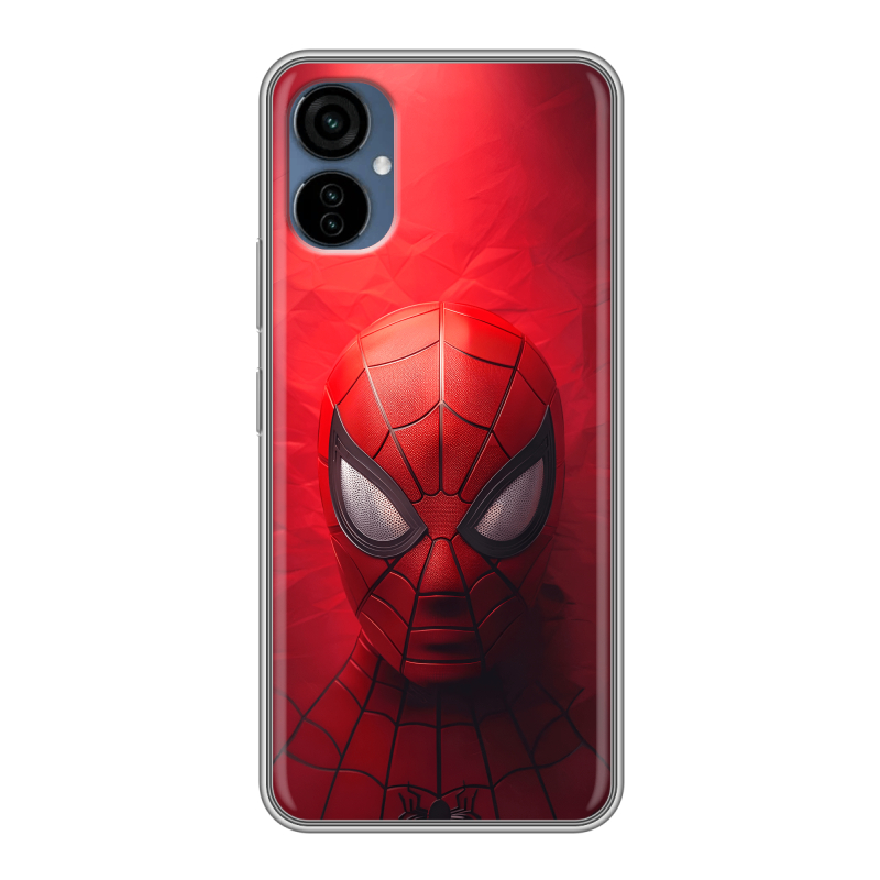 Силиконовый чехол на Tecno Camon 19 Neo с принтом Spiderman Человек паук Силиконовый чехол на Tecno Camon 19 Neo с принтом Spiderman Человек паук