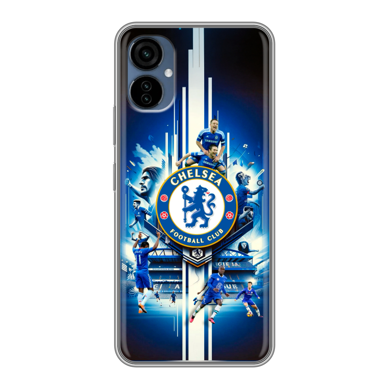 Силиконовый чехол на Tecno Camon 19 Neo с принтом Chelsea Челси Силиконовый чехол на Tecno Camon 19 Neo с принтом Chelsea Челси