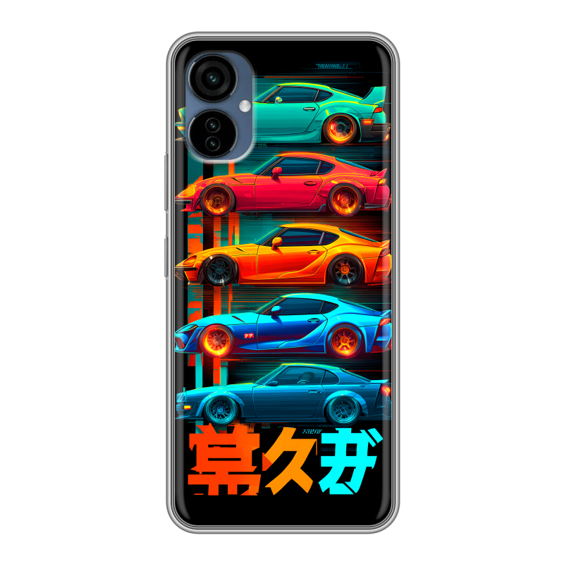 Силиконовый чехол на Tecno Camon 19 Neo с принтом машины тачки Силиконовый чехол на Tecno Camon 19 Neo с принтом машины тачки