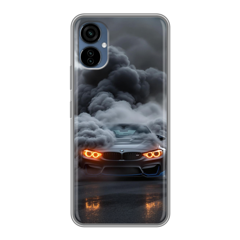 Силиконовый чехол на Tecno Camon 19 Neo с принтом BMW БМВ Силиконовый чехол на Tecno Camon 19 Neo с принтом BMW БМВ
