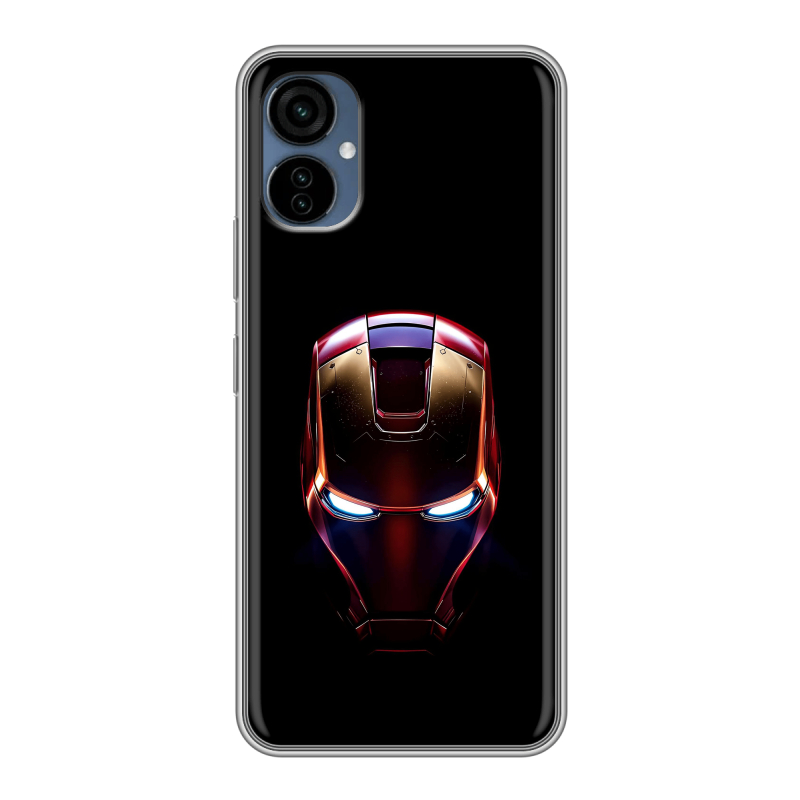 Силиконовый чехол на Tecno Camon 19 Neo с принтом IronMan Железный человек Силиконовый чехол на Tecno Camon 19 Neo с принтом IronMan Железный человек