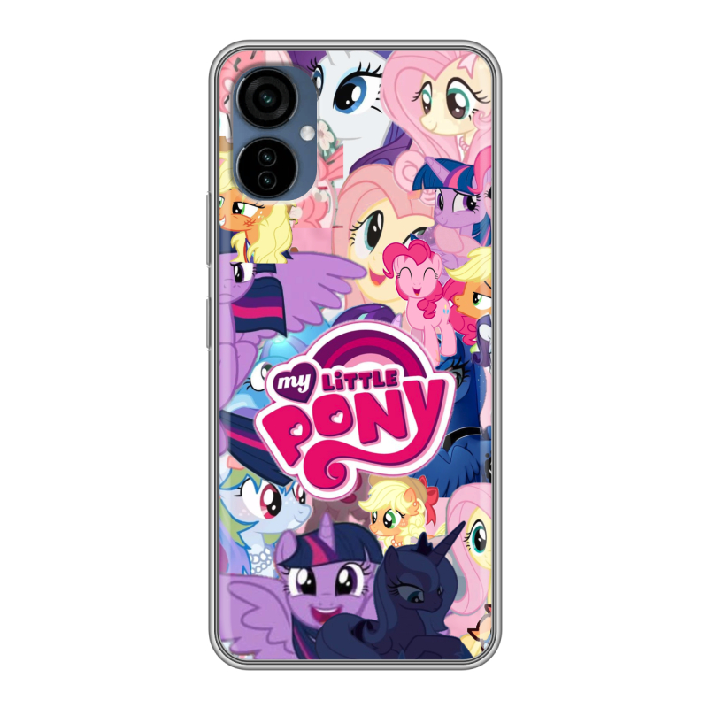 Силиконовый чехол на Tecno Camon 19 Neo с принтом My little pony Дружба чудо Силиконовый чехол на Tecno Camon 19 Neo с принтом My little pony Дружба чудо