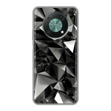 Силиконовый чехол на Huawei Nova Y90 с принтом Черные кристаллы Силиконовый чехол на Huawei Nova Y90 с принтом Черные кристаллы