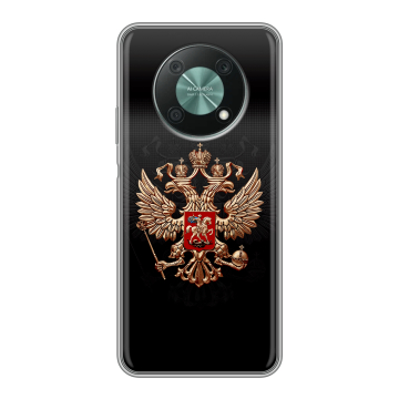 Силиконовый чехол на Huawei Nova Y90 с принтом Герб России Силиконовый чехол на Huawei Nova Y90 с принтом Герб России