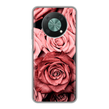 Силиконовый чехол на Huawei Nova Y90 с принтом Цветы розы Силиконовый чехол на Huawei Nova Y90 с принтом Цветы розы