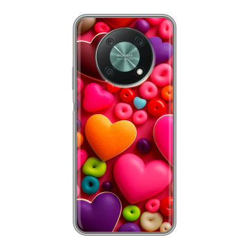 Силиконовый чехол на Huawei Nova Y90 с принтом Сердечки Силиконовый чехол на Huawei Nova Y90 с принтом Сердечки