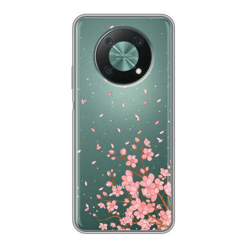 Силиконовый чехол на Huawei Nova Y90 с принтом Ветка сакуры