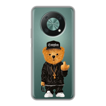 Силиконовый чехол на Huawei Nova Y90 с принтом Мишка