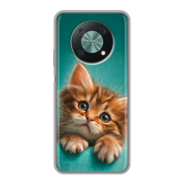 Силиконовый чехол на Huawei Nova Y90 с принтом котенок Силиконовый чехол на Huawei Nova Y90 с принтом котенок