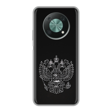 Силиконовый чехол на Huawei Nova Y90 с принтом Герб России Силиконовый чехол на Huawei Nova Y90 с принтом Герб России