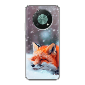 Силиконовый чехол на Huawei Nova Y90 с принтом лиса