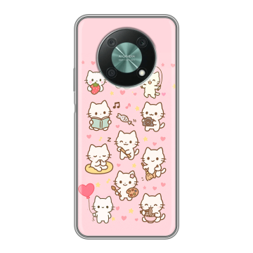 Силиконовый чехол на Huawei Nova Y90 с принтом Hello Kitty Хелоу Кити Силиконовый чехол на Huawei Nova Y90 с принтом Hello Kitty Хелоу Кити