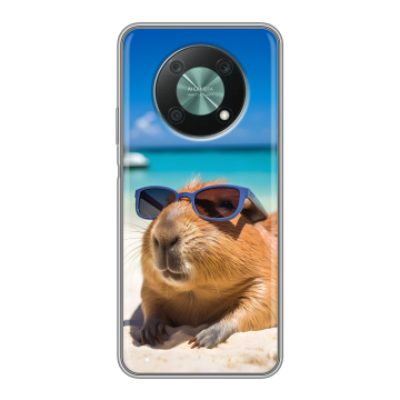 Силиконовый чехол на Huawei Nova Y90 с принтом Капибара Силиконовый чехол на Huawei Nova Y90 с принтом Капибара