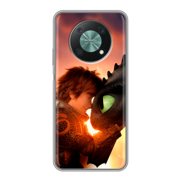 Силиконовый чехол на Huawei Nova Y90 с принтом Как приручить дракона Силиконовый чехол на Huawei Nova Y90 с принтом Как приручить дракона
