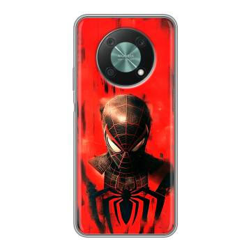 Силиконовый чехол на Huawei Nova Y90 с принтом человек паук spiderman Силиконовый чехол на Huawei Nova Y90 с принтом человек паук spiderman