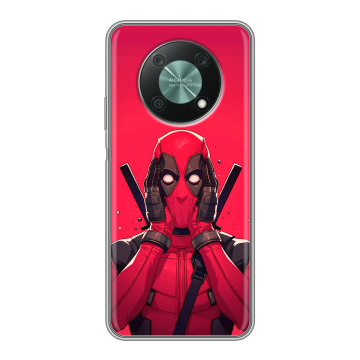 Силиконовый чехол на Huawei Nova Y90 с принтом Дедпул Deadpool Силиконовый чехол на Huawei Nova Y90 с принтом Дедпул Deadpool