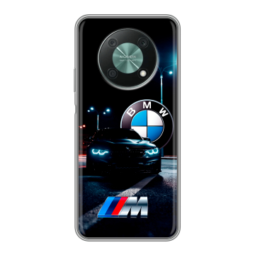 Силиконовый чехол на Huawei Nova Y90 с принтом БМВ BMW