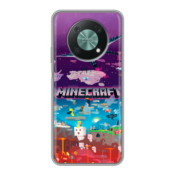 Силиконовый чехол на Huawei Nova Y90 с принтом Майнкрафт Minecraft Силиконовый чехол на Huawei Nova Y90 с принтом Майнкрафт Minecraft